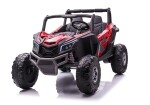 Mamido Dětské elektrické auto Buggy UTV-MX 4x4 LCD MP4 Spider lakované červené