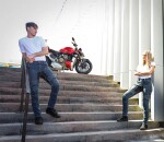 Kalhoty na moto Trilobite Parado doublelayer Aaa regular fit men jeans blue level 2 (Prodloužené) - 34 / modrá