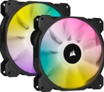 Corsair iCUE SP140 Elite RGB PWM 140mm 2pack + RGB ovladač černá / PWM / 140mm / 1200RPM / 26.8 dB / 68.1 CFM / ARGB LED (CO-9050111-WW)