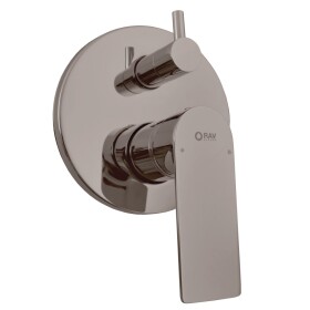 RAV Slezák - NIL - Vanová/Sprchová baterie podomítková 2-cestná s tělesem, Metal grey - lesklá NL185MGL NL185MGL