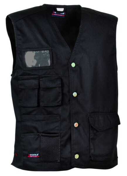 Pracovní vesta COFRA NAIROBI Barva: Černá, Velikost: S (CANAIROBI_05_S)