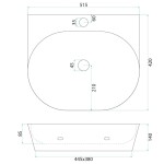 REA - Keramické umyvadlo na desku Kim 52 REA-U6682