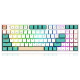 Redragon K643-WGC RGB PRO zelená / Bezdrátová herní klávesnice / mechanická / RGB / USB / BT / RF / US layout (K643WGC-RGB-PRO)