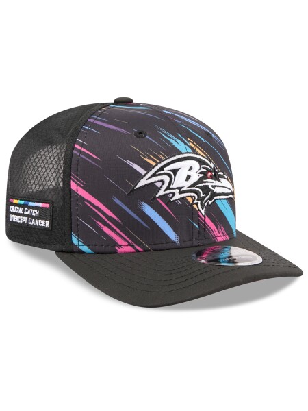New Era Pánská kšiltovka Baltimore Ravens NFL 2026 Crucial Catch 9SEVENTY Stretch-Snap Trucker