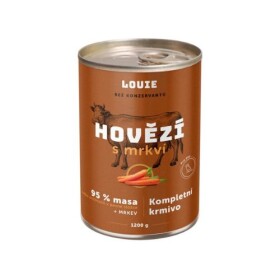 Louie konzerva Hovězí s mrkví Hmotnost: 1200g
