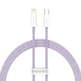 Baseus CALD000005 Kabel USB-C (M) - Lightning (M) 1 m fialová / 20W (CALD000005)