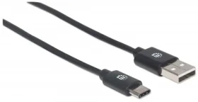 Manhattan kabel Hi-Speed USB-C samec USB 2.0 samec 2m / černá (354929)