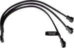 Alphacool Y-Splitter 4-Pin na 3x 4-Pin PWM 30cm černá / Kabel / PWM rozbočovač / 30 cm (18680)