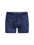Pánské merino boxerky ICEBREAKER Mens Merino 150 Anatomica Boxers Moss Bloom, Midnight Navy/Aop velikost: XL