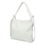 Stylová kožený kabelko batoh Vanessa, bílá