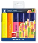 Staedtler Textsurfer Classic / Zvýrazňovač / sada 6 ks (4+2) / šíře stopy 1–5 mm (364 SWP6P)