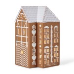 KÄHLER Porcelánový svícen Gingerbread Lighthouse Large, hnědá barva, keramika
