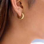 ELENYS Riva – pozlacené náušnice 18K žluté zlato