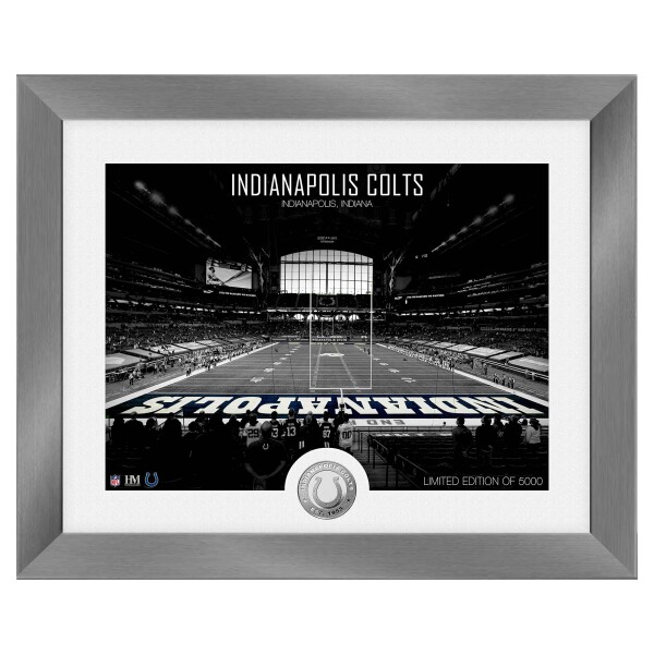 Obraz Indianapolis Colts NFL Art Deco Stadium Silver Coin