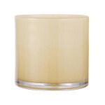 Ib Laursen Skleněný obal na květináč Venecia Yellow 12 cm, žlutá barva, sklo