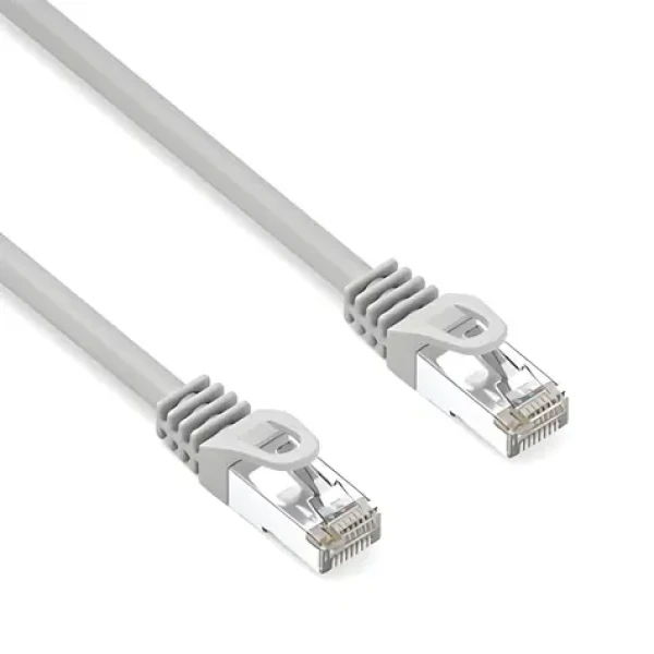 Neutralle CAT6a S/FTP šedá / Patch kabel / LSOH / 10 Gigabit Ethernet / 2 m / RJ-45
