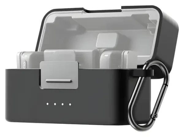Puluz PU744B černá / Silikonové pouzdro / DJI Mic Mini / karabina (PU744B)