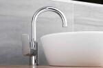 Dřezová baterie SAT Cube Way bez výpusti chrom CU280 CU280