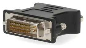 Nedis adaptér DVI-I(24+5) - VGA černý / Redukce / Poniklovaný / Přímý (CCGB32902BK)