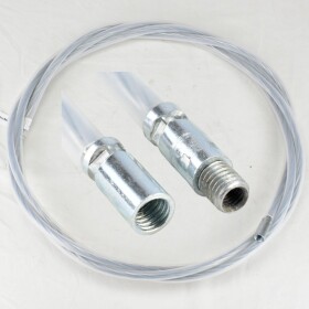 Nástavec na kartáč pro nerez komíny, ocel drát+bužírka, 8m