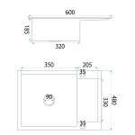 REA - Ocelový dřez Paul BRUSH GOLD ZLE-06010