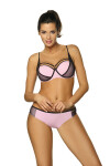 Dámské dvoudílné plavky Charlotte Pink M-495 (3) růžovočerné - Marko M