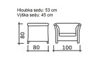 MELLI Křeslo Klaudia