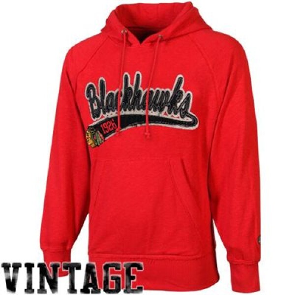 Old Time Hockey Pánská Mikina Chicago Blackhawks Pullover Hoodie Velikost: