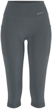 Běžecké 3/4 kalhoty CRAFT Essence Capri 3 - šedé Velikost textilu: S