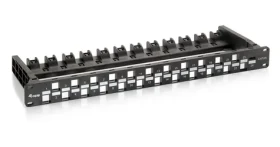 Equip 19" UTP černá / Patch panel / 24x Keystone / 1U / LSA-110 (769225)