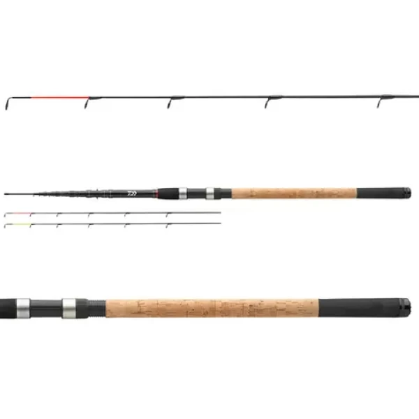 Daiwa Black Widow Tele Feeder 3,6 m 120 g / Feederový prut / teleskopický / semi-parabolická akce (11575-361)