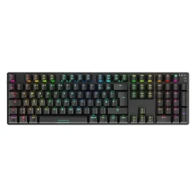 Sharkoon Skiller SGK36W černá / herní bezdrátová klávesnice / mechanická / Huano Red / 2.4GHz / USB-C / DE Layout (4044951040483)