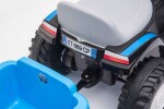 Mamido Dětský elektrický traktor Swift s přívěsem modrý