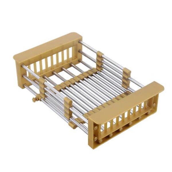 VELAZO - Teleskopický koš na kuchyňský dřez ve zlaté barvě VELAZBASG