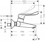 HANSGROHE - Focus E2 Umyvadlová baterie, chrom 31913000