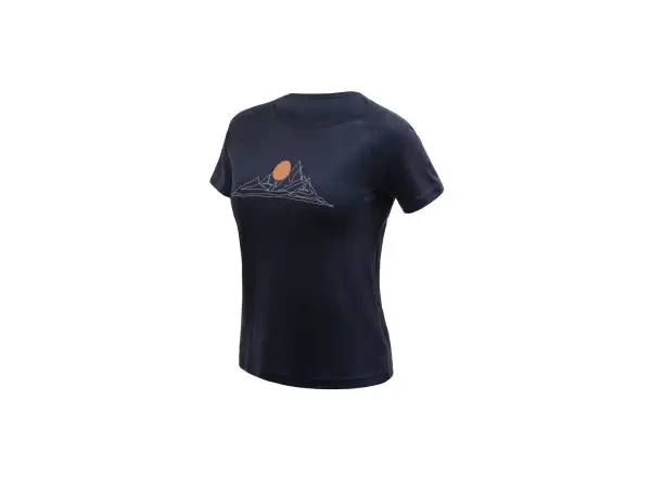 SENSOR MERINO BLEND MOON dámské triko kr.rukáv deep blue