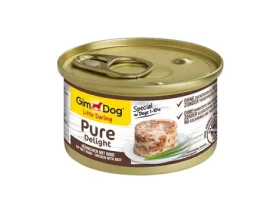 GIMBORN GimDog PURE DELIGHT kuře s hovězím 85g / Konzerva pro psy (4002064513171)