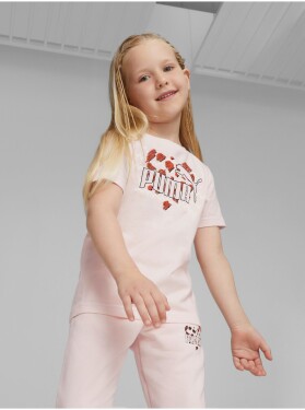 Světle růžové holčičí tričko Puma ESS Holky