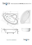 HOPA - Asymetrická vana DELFINA - Nožičky k vaně - S nožičkami, Rozměr vany - 166 × 107 cm, Způsob provedení - Pravé VANDELF166P+OLVPINOZSTELWD
