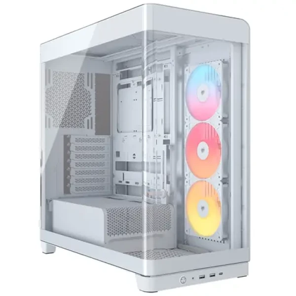 Corsair FRAME 4500X RS-R ARGB bílá / E-ATX / 2x USB-A / 1x USB-C / 3x 120mm / bez zdroje / průhledná bočnice (CC-9011315-WW)
