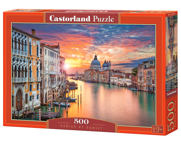 Puzzle Castorland 500 dílků - Benátky a západ slunce