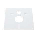 CERANO - Zvukoizolační podložka pro WC závěsné - bílá - 42x39 CER-478168