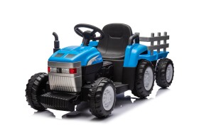 Mamido Dětský elektrický traktor s vlečkou Farm 24V 2x45W EVA kola modrý