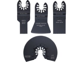 EXTOL PREMIUM 8803824 Sada nástrojů pro multifunkční brusku 4ks (BiM, CrV, HSS)