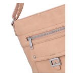 Stylová dámská koženková crossbody Fela, růžová