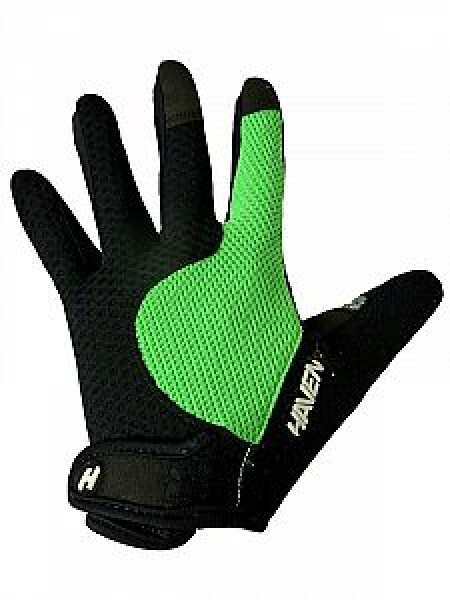 Dlouhoprsté rukavice HAVEN KIOWA LONG black/green (Barva černá/zelená, velikost S)
