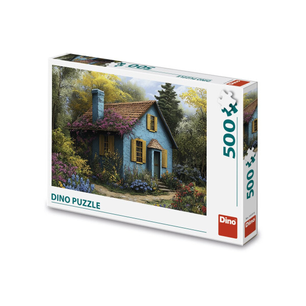 Puzzle Modrý domeček 500 dílků