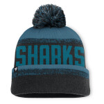 Fanatics Pánská zimní čepice San Jose Sharks NHL Thrive Cuffed Pom Beanie