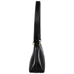 Módní dámská kožená kabelka na rameno Delami Vera Pelle Nemia, černá