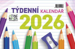 Kalendář 2026 Týdenní, stolní, týdenní, 15 x 22,5 cm